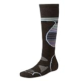 PhD Ski Medium Sock - Women's Chestnut Stripe MD by Smartwool