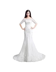 Satin Sheath Scoop Neck Elbow Length Sleeves Applique Belted Lace-Up Beaded Sequined Wedding Dress 