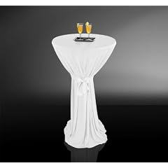 Tischhusse Stehtischhusse �62cm - Wei�