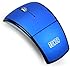 Tonor Foldable Folding Arc Optical Wireless Mouse-Blue