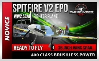 Park Flyers 21172EPO Spitfire V2 EPO RTF Electric RC Plane