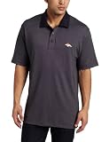 NFL Denver Broncos Men's DryTec Birdseye Polo, Navy Blue, Medium