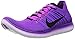 Nike Women's Free Running Motion Flyknit Shoes, Hyper Violet/Total Crimson/Laser Orange/Black - 7 B(M) US