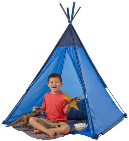 Tepee Tents for Kids - Blue Kids Play Tent - Pop Up Tent For Kids 4 Foot Camping Tent For Kids