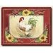 Small Cutting Board ~ Chanticleer Rooster ~ made of tempered glass ~ code 286