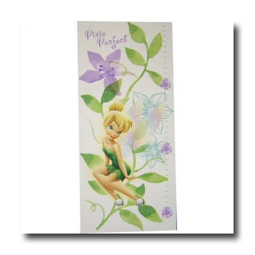 Childrens Toyshop  Toys : Tinkerbell Pixie Perfect Self Stick Growth Chart