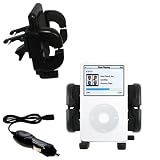 Apple iPod 5G Video (30GB) Auto Vent Holder with Car Charger - Uses Gomadic TipExchange
