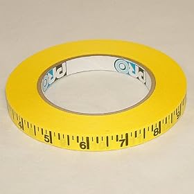 Pro Tapes Pro-Measurement Ruler Tape: 1/2 in. x 50 yds. (Yellow/Black Imperial scale)