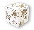 Gold Snowflakes - One Piece Gift Boxes (2" x 2" x 2")