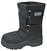 ALK VK-3100CS Men's Snow Boots Winter Boots Cold Weather Nylon Ski Warm Fur Lined Snow Shoes, Black