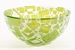 Fluoro Green Bowl With Squares