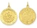 14k Reversable US Marine Corp St. Christopher Pendant