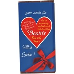 Schokolade "ganz allein f�r Beatrix" 100 g