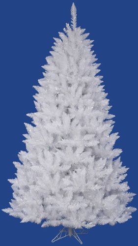 7.5 Foot, Unlit Artificial Christmas Tree, White Spruce, Full