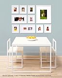 IMAGE OF All in one Kit - including 10 Frames, Images, Precision Hanging Template.... to create a perfect photo wall in minutes. White Frame System - 1