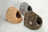 Four Paws Kozy Dome Leopard Print Pet Sleeper Bed (14''x13''x12 1/4'' - Leopard Print)