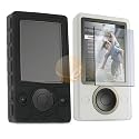 BLACK SKIN RUBBER CASE +SCREEN COVER for ZUNE 30GB 30G