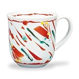 マグカップ　赤花 【九谷焼】