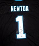 Cam Newton Autographed Carolina Panthers Black Authentic Reebok Jersey PSA/DNA RookieGraph