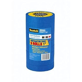 3M 2090 Scotch-Blue Painter's Tape for Multi-Surfaces, 1-Inch x 60-Yard, 9-Pack by 3M