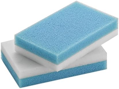 ScrubX Cleaning Eraser Melamine Sponge Foam, High Quality (36, White / Blue)