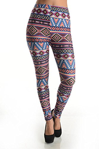 Seamless Leggings for Women Footless Full Length Stretch Printed Legging Tights