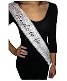 Sophisticated White Lace Bride to Be Sash