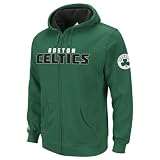 Boston Celtics Green Gametime Full-Zip Hooded Fleece Sweatshirt
