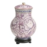Purple Floral Cloisonne Urn
