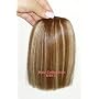Hair Bangs Clip on in Extensions - Italian Remy 100% Human Hair - # 6/613