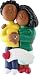 4079 Engagement Couple: Male African-American Female African-American Ornam