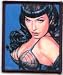 Bettie Page Sexy Bra Pose Iron On Patch