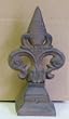 Cast Iron Decorative Fleur de Lis Doorstop Statuary