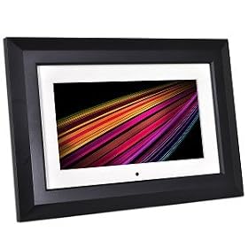 9 Optimus 16-665 16MB 640x220 Widescreen Digital Photo Frame (Black)