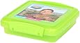 Sistema Klip It 15.2-Ounce Sandwich Box, Blue/Pink/Green