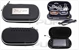 FPUK - BLACK CONSOLE GAME CARRY CASE HOLDER BAG FOR SONY PSP / UMD DISCS