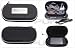 Electronics : FPUK - BLACK CONSOLE GAME CARRY CASE HOLDER BAG FOR SONY PSP / UMD DISCS