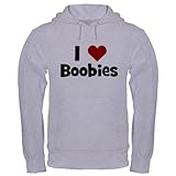 I Heart Boobies Hooded Sweatshirt