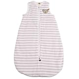 Steiff Unisex - Baby Schlafanzug (Einteiler), gestreift Nicky Schlafsack 0002888, Gr. 70cm, Rosa (barely pink)
