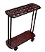Portable Solid Hardwood Stand for Pool Cues, Walking Sticks, Canes