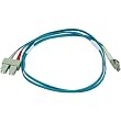 10Gb Fiber Optic Cable, LC/SC, Multi Mode, Duplex - 1 Meter (50/125 Type) - Aqua
