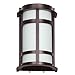 Sunset Lighting F5440-44 Outdoor Wall Sconce with Frosted Milk Glass, Oil Bronze Finish