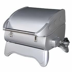 Dansons Little Guy Infrared Portable Propane Gas Grill, Stainless-Steel