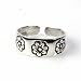 STERLING SILVER TOE RING - 6.5mm Flowers