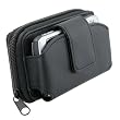 Universal Wallet Leather Case w/ Credit Card Holder & Clip, Large
