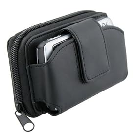 Universal Wallet Leather Case w/ Credit Card Holder & Clip, Large