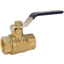 NIBCO NL998HE BRS Brass Ball Valve, Two-Piece, Lever Handle, 2-1/2" Female NPT Thread (FIPT)