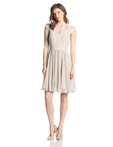 Adrianna Papell Women's Cap Sleeve Cut Out Dress
