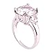 Psiroy Women's 925 Sterling Silver 6.5ct White Topaz Filled Ring