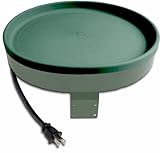 Farm Innovators GBD-60 Heated Birdbath with Deck Mount - Green, 75-Watt